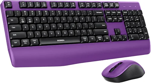Vista 10 de seenda COE200 Combo de teclado y mouse Bluetooth inalámbricos con Negro