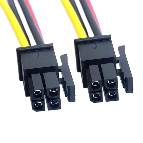 Vista 9 de xiwai Cable de alimentación ATX para conector Molex Micro Fit de 4 pines macho a 4 pines macho de alimentación 12 V Cable 23.6 in 20 AWG Paso =