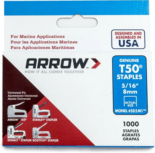Vista 4 de Arrow Monel grapas T50 resistentes al óxido genuinas
