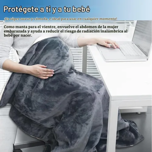 Vista 4 de Manta Faraday - Tamaño 50" x 60