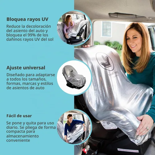 Vista 3 de J.L. Childress Cool 'n Cover - Protector térmico para asiento de automóvil y parasol