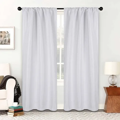 Vista 24 de Superior Cortinas opacas, aisladas, cortinas con bloqueo solar para dormitorio, sólidas, texturizadas, ventana de sala de estar, tejido térmico