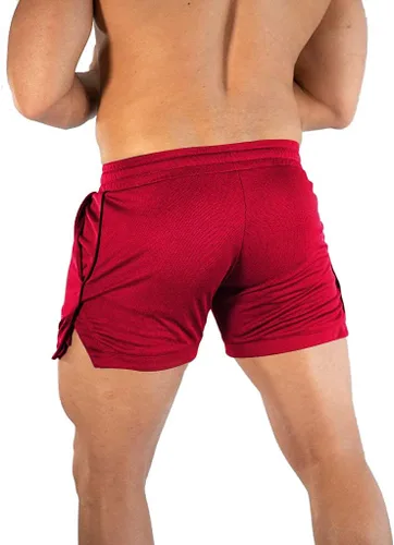 Vista 3 de EVERWORTH Pantalones cortos deportivos para hombre, pantalones cortos de entrenamiento para gimnasio, pantalones cortos casuales para correr