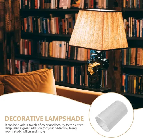 Vista 8 de OSALADI Sombra de lámpara moderna estrecha para el hogar, cubierta de luz decorativa de tela para pared de techo