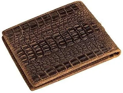 Vista 8 de HRS Carteras de cuero genuino para hombre Crocodiile Crocodiile
