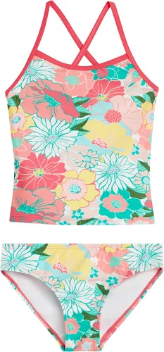 Vista 21 de Kanu Surf Niñas Melanie Beach Sport - Traje de baño tipo tankini de 2 piezas con UPF 50+ Alania Floral Aqua