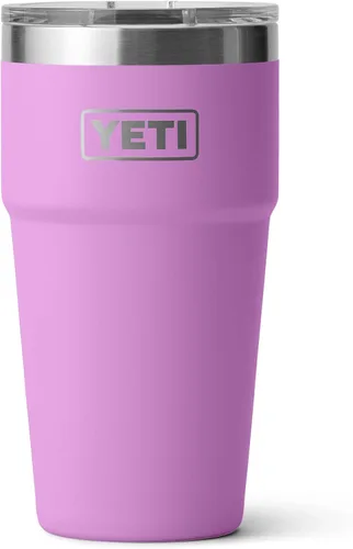 Vista 13 de YETI Rambler - Vaso apilable de 20 onzas, acero inoxidable, aislado al vacío con tapa MagSlider Verde mar