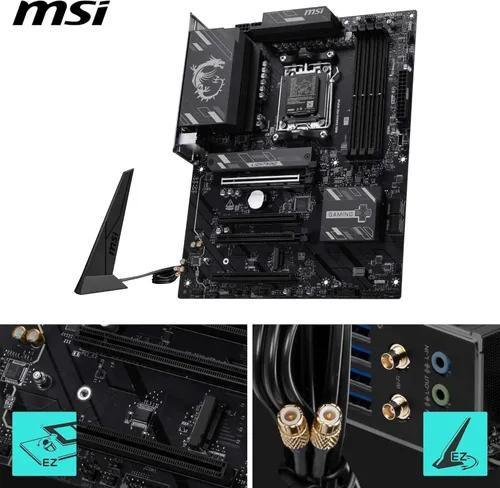 Vista 4 de Micro Center Procesador AMD 7600X con placa base WiFi MSI B850 Gaming PRO AMD Ryzen 5 7600X + MSI B850 GAMING PRO WIFI6E