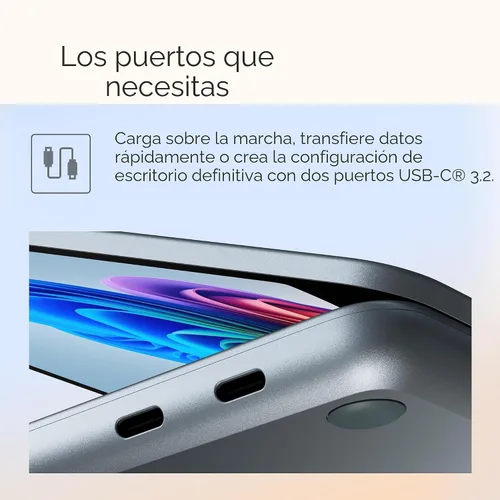 Vista 10 de Microsoft Surface Laptop (2025), PC con Windows 11 Copilot+, pantalla táctil de 13 pulgadas, Snapdragon X Plus (8 núcleos), 16 GB de RAM Océano