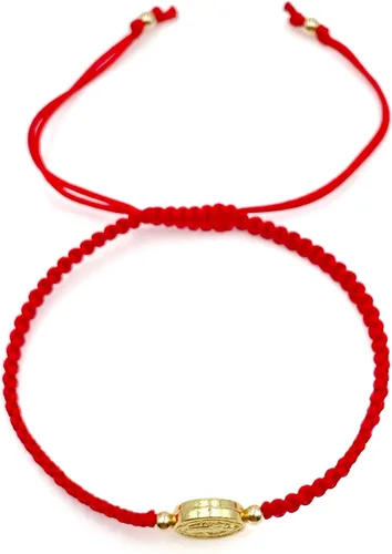 Vista 5 de St. Benedict Medal on Handcrafted Adjustable Red Cord Braided Bracelet - Protection Jewelry for Women