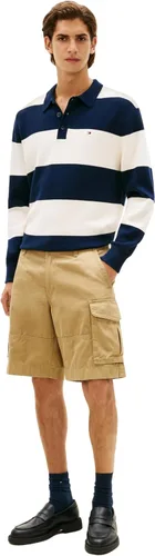 Vista 3 de Tommy Hilfiger Pantalones cortos cargo de algodón elástico con 6 bolsillos para hombre