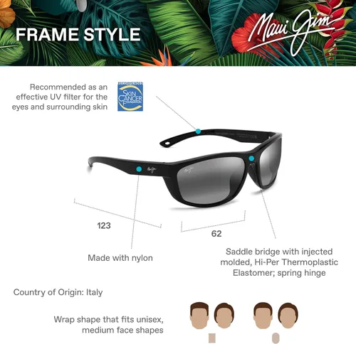 Vista 6 de Maui Jim Gafas de sol polarizadas Nuu Landing para hombre y mujer