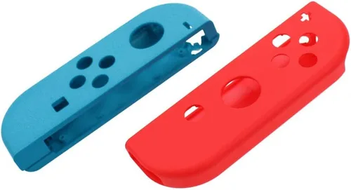 Vista 2 de Carcasa carcasa con marco medio para consola Nintendo Switch NS Joy-con JoyCon (azul+rojo)