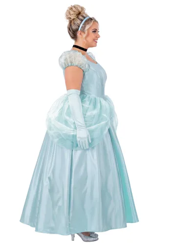 Vista 4 de Disfraz Deluxe de Cenicienta para Mujer Talla Plus Size de Disney Multicolor