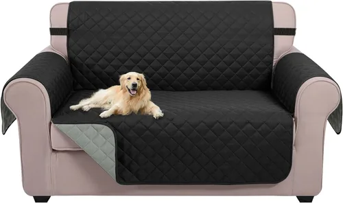 Vista 14 de U-NICE HOME Funda para sillón reclinable, reversible, con correas elásticas, resistente al agua, protege de perros y mascotas, sillón pequeño