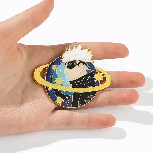 Vista 5 de Anime Enamel Pins - Cartoon Character Figure Cosplay Lapel Pin Metal Brooches Badges Gifts for Fans