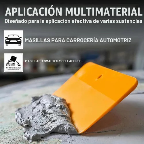 Vista 4 de Custom Shop Herramientas Esparcidoras de Relleno Corporal de Plástico de 4, 5 y 6 Pulgadas para Rellenos de Carrocería Automotriz, Masillas