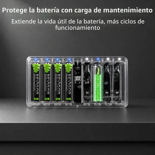 Vista 7 de Cargador de batería AA AAA para batería recargable AA AAA, cargador solamente