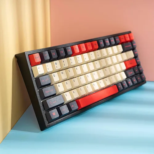 Vista 2 de YUNZII KC84 SP Teclado mecánico intercambiable en caliente de 84 teclas con teclas PBT teñidas teclado programable RGB NKRO interruptor marrón