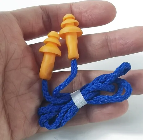 Vista 5 de RONYOUNG 100 pares de tapones para los oídos con cable, reutilizables, de silicona, cancelación de ruido para dormir para protección auditiva