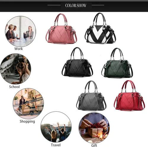 Vista 7 de Bolso de mano para mujer, bolso cruzado con asa superior, bolso tipo cartera