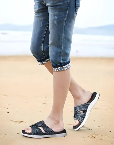 Vista 6 de COFACE Sandalias de recuperación deportiva para hombre, fascitis plantar, suaves, ligeras, ortopédicas