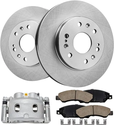Vista 30 de Detroit Axle - Rotores de freno para Chrysler 200 2015 2016 2017, Rotores de freno de disco de reemplazo: 12.01" pulgadas delantero y 10.95