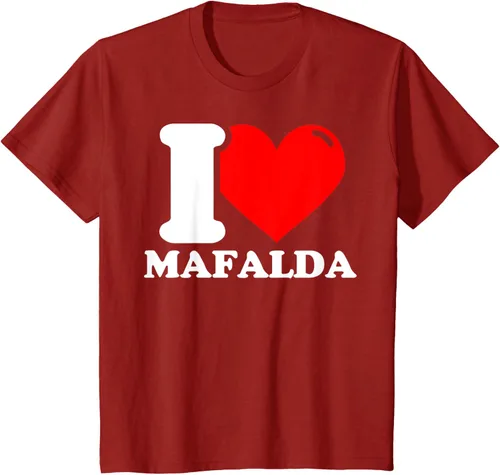 Vista 19 de Camiseta I Love Mafalda, Negro