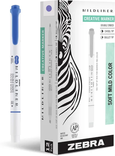 Vista 27 de Zebra Pen Mildliner - Resaltadores de doble punta, puntas anchas y finas, ideales para resaltar la Biblia, sin sangrado, suministros escolares