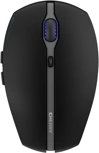 Vista 2 de Cherry GENTIX BT - Mouse inalámbrico Bluetooth, función multidispositivo para hasta 3 dispositivos, resolución conmutable (1000/2000 DPI), 7 botones