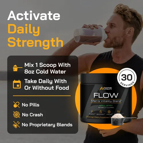 Vista 7 de Potenciador de testosterona para hombres - Suplemento de óxido nítrico y libido con 5,000 mg de L-citrulina y ashwagandha - Apoya la energía