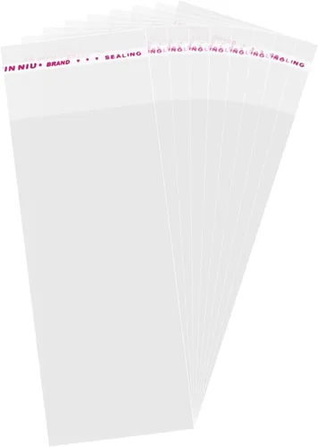Vista 9 de Paquete de 200 bolsas de celofán para sellar - transparentes, resellables, autoadhesivas para embalar regalos, galletas, dulces, joyas, muestras - 3