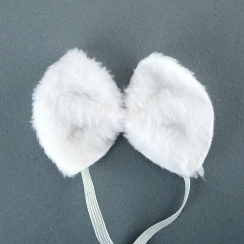 Vista 5 de BinaryABC - Accesorios para disfraz de conejo, diadema, moño y rabo de conejo, disfraz de Halloween, accesorios de disfraces