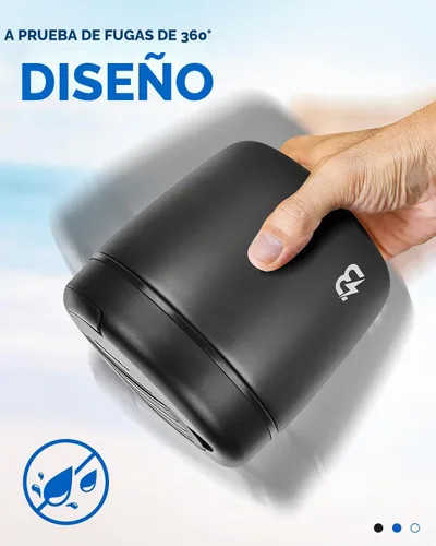 Vista 3 de Termo para comida caliente para adultos, termo de sopa de boca ancha de 40 onzas con cuchara, color negro