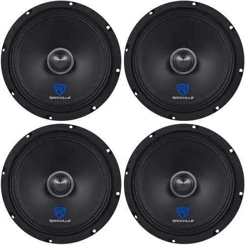 Vista 23 de Rockville RXM64 6.5 "150w 4 ohmios controlador de bajos medios altavoz de audio para coche de rango medio