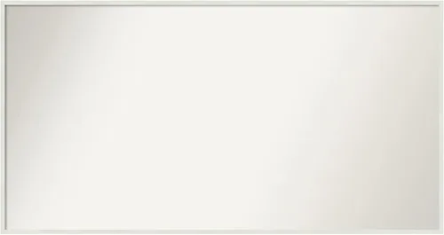 Vista 37 de Amanti Art Espejo de baño blanco para sobre el fregadero, 22 x 45 pulgadas, espejo de tocador rectangular blanco Lucie, marco de madera moderno
