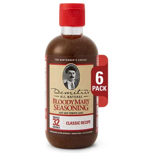 Vista 10 de Demitri's Bloody Mary Seasoning Chilies & Peppers – Spicy Bloody Mary Mix – Mezclador concentrado – Sabor intenso – Perfecto para fiestas de brunch