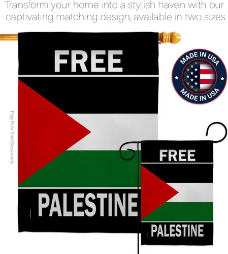 Vista 4 de Cartel de cementerio con bandera fuerte de Palestina, decoración de pared, césped, puerta, habitación, jardín, póster de bandera palestina, tapiz