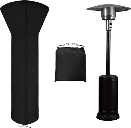Vista 9 de Easy-Going - Funda piramidal para calentador de patio, 90 pulgadas de alto x 23 pulgadas de largo x 23 pulgadas de ancho, color negro