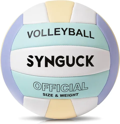 Vista 7 de SYNGUCK Size 5 Volleyball,Official Soft Indoor Outdoor Volleyballs Sports Training Game Play Ball for Youth, Teenager, Adult