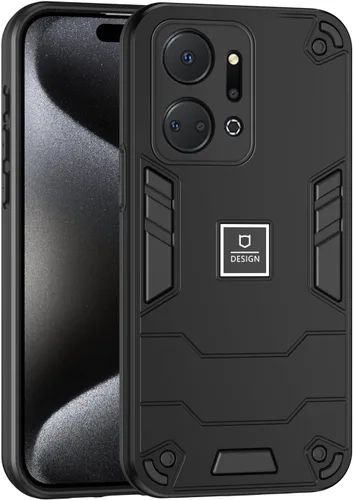 Vista 391 de Funda compatible con Redmi A1, compatible con Redmi A2 2 en 1 [PC dura + TPU], funda de teléfono negra