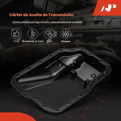 Vista 3 de A-Premium Cárter de aceite de transmisión con tapón de drenaje compatible con Mazda 2 2011 2012 2013 2014 2015, 1.5L, solo transmisión automática