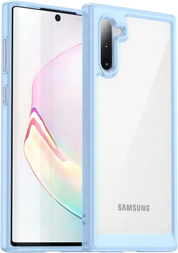 Vista 8 de Funda para Samsung Galaxy Note 10 [360 parachoques de goma completa y cubierta trasera transparente de PC] a prueba de golpes dura ultrafina funda