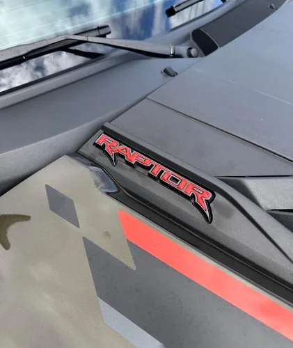 Vista 13 de Insertos de emblema para capó - Compatible con Ford F-150/Bronco Raptor 2021-2026