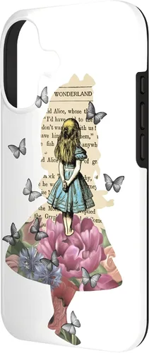 Vista 2 de Alice in Wonderland Magical Garden Vintage Book Case for iPhone 17