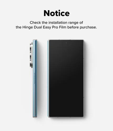 Vista 7 de Ringke Hinge Dual Easy Pro Film compatible con Samsung Galaxy Z Fold 7 Protector de bisagra (no protector de pantalla), cubierta adhesiva de TPU