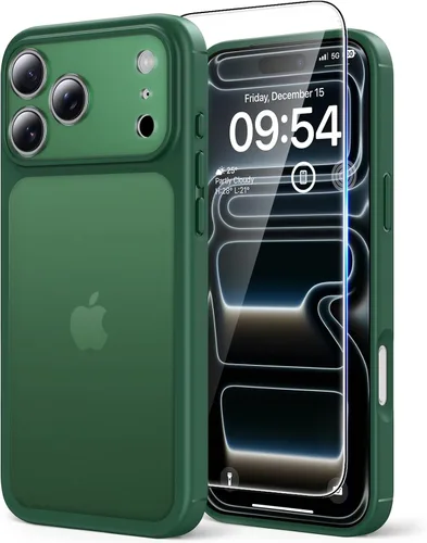 Vista 15 de TAURI Funda para iPhone 17, antiamarilleamiento con protector de pantalla, protección de grado militar, a prueba de golpes, delgada para iPhone 17