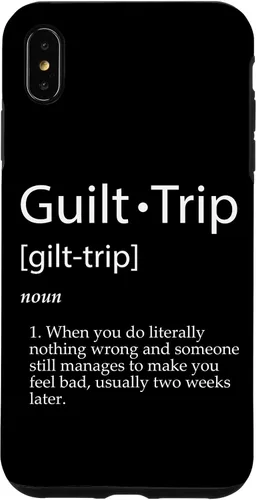 Vista 11 de Guilt Trip Definition Sarcastic Joke for Mean Adult Parents Case for iPhone 17
