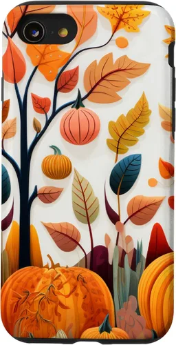 Vista 18 de Fall Leaves Autumn Pumpkin Theme Autumn Color Yellow Case for iPhone 17