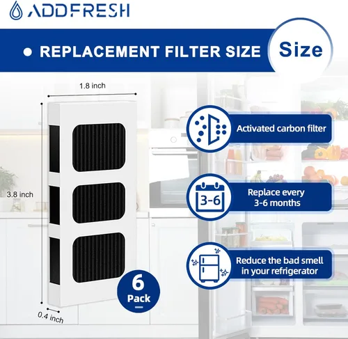 Vista 3 de Filtro de aire de repuesto para refrigerador compatible con filtros Paultra2 Frigidaire PureAir Ultra 2 - Pure Air Ultra 2 - Pureair Ultra ii